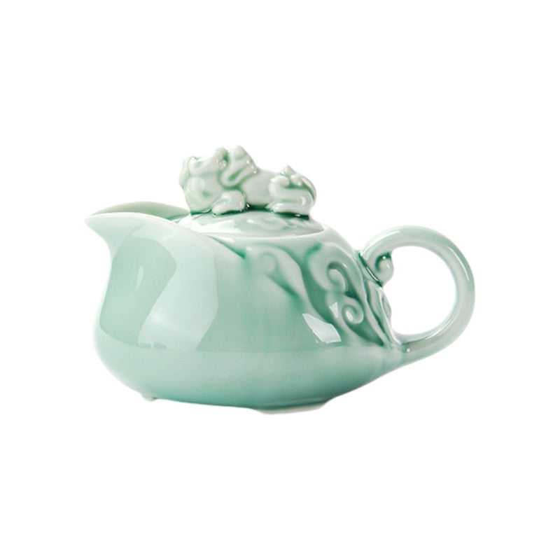 Teeservice Porzellan Dekor Blau