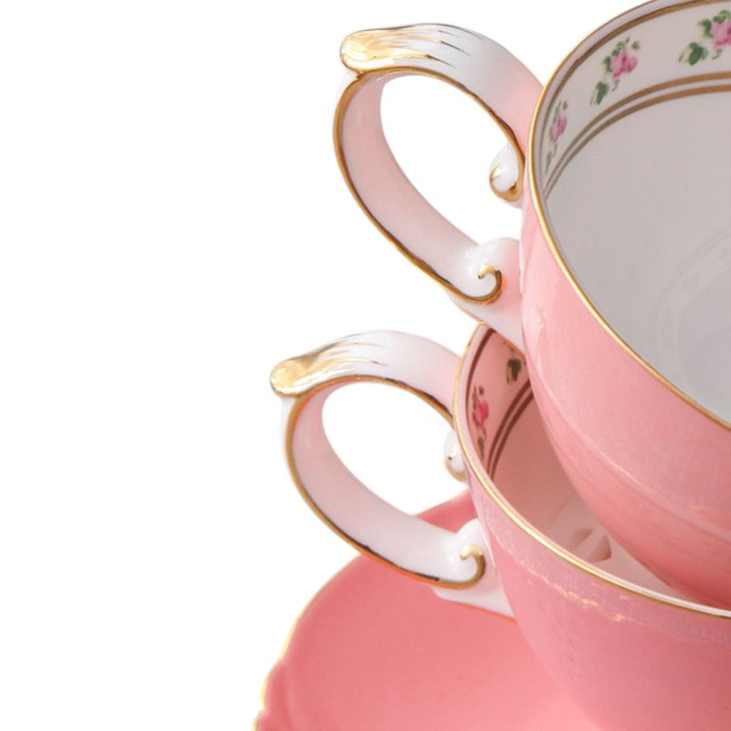 Teeservice Rosa Porzellan