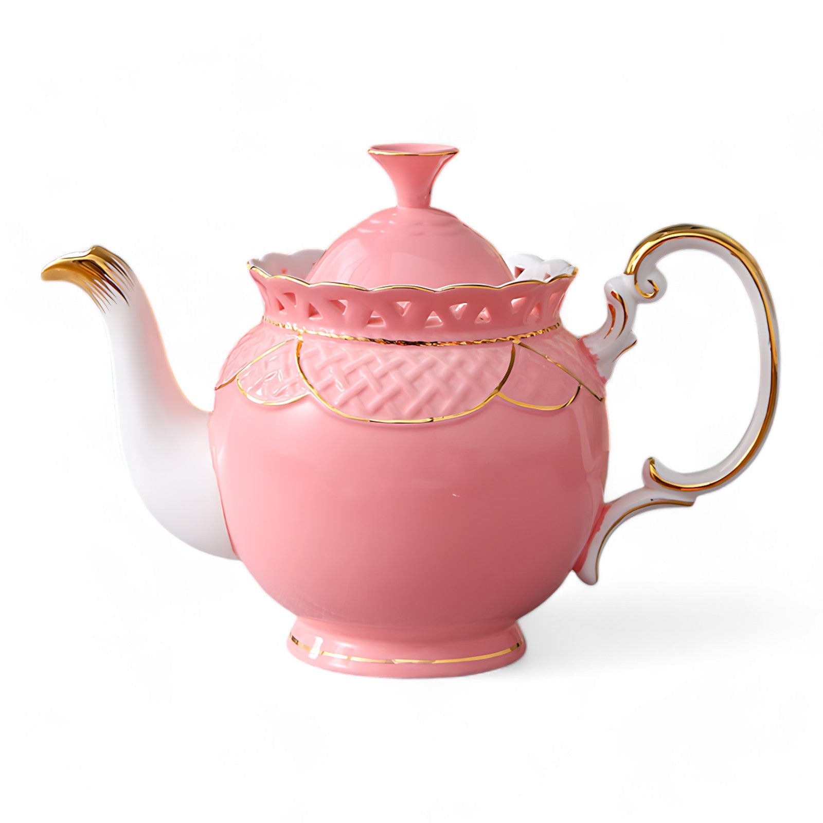 Teeservice Rosa Porzellan