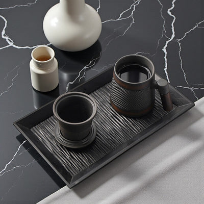 Teetasse mit Sieb aus Terrakotta