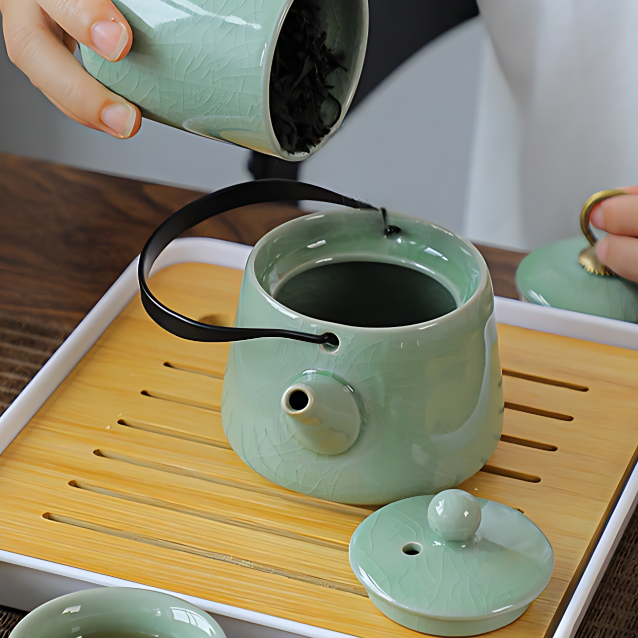 Teures chinesisches Teeservice