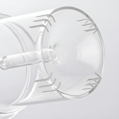 Transparente Borosilikat-Teekanne