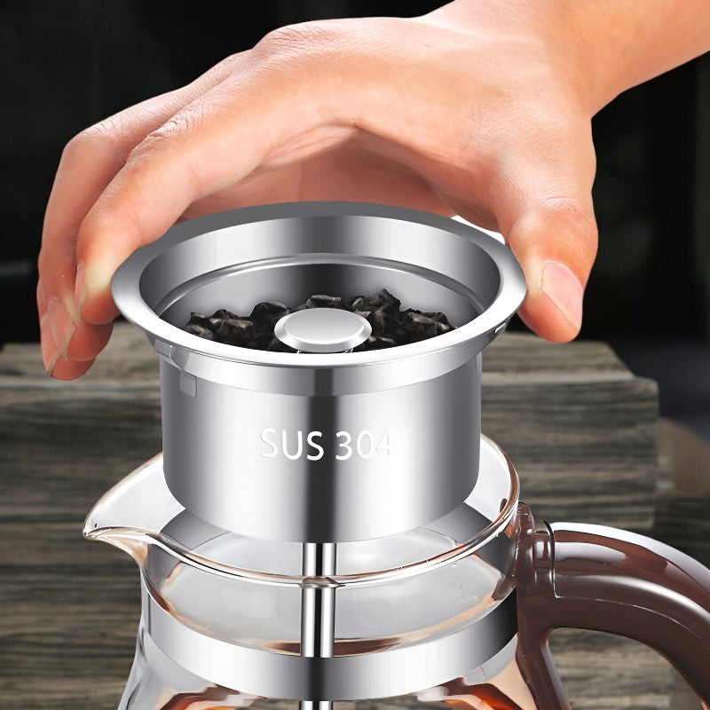 Transparente elektrische Teekanne