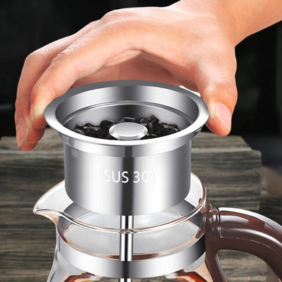 Transparente elektrische Teekanne