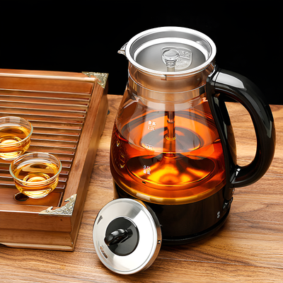 Transparente elektrische Teekanne