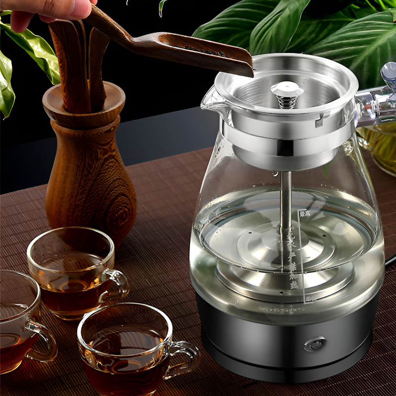 Transparente elektrische Teekanne