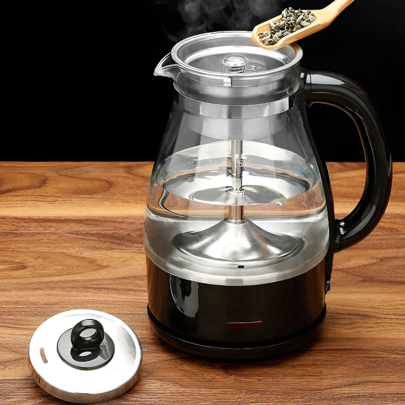 Transparente elektrische Teekanne