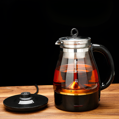 Transparente elektrische Teekanne