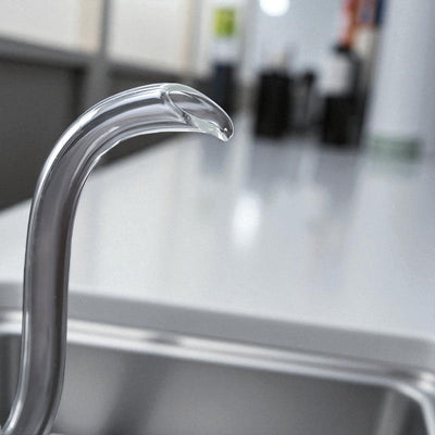 Transparente Glas Teekanne