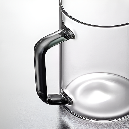 Transparente Glas-Teekanne mit Sieb