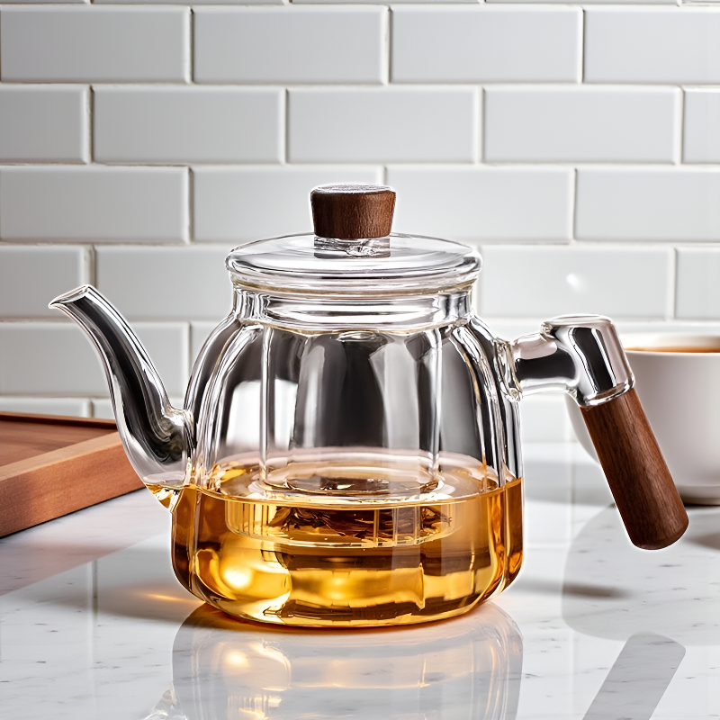 Transparente individuelle Teekanne