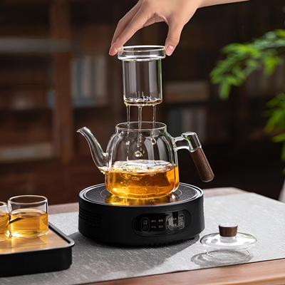 Transparente individuelle Teekanne