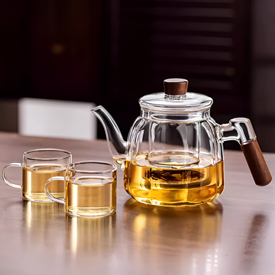 Transparente individuelle Teekanne