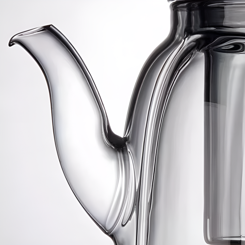 Transparente individuelle Teekanne