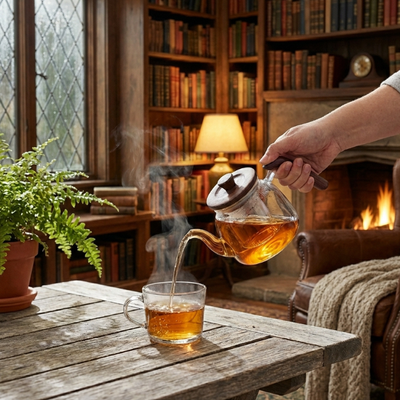 Transparente individuelle Teekanne