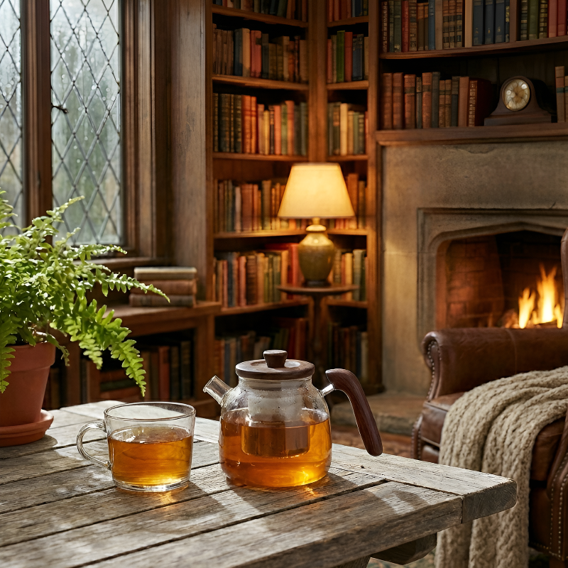 Transparente individuelle Teekanne