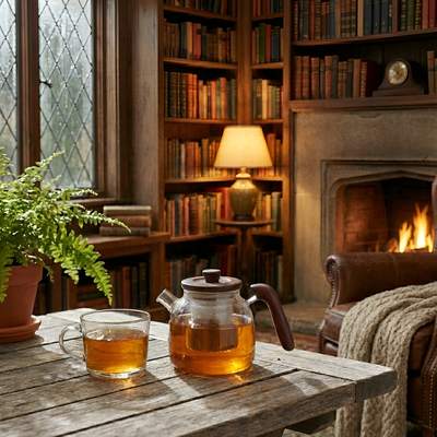 Transparente individuelle Teekanne