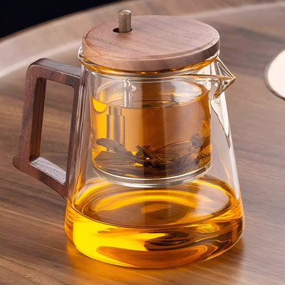 Transparente Teekanne 1 Person