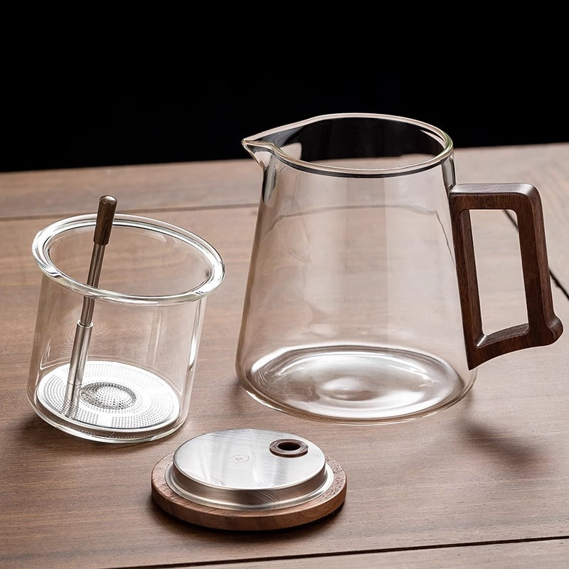 Transparente Teekanne 1 Person