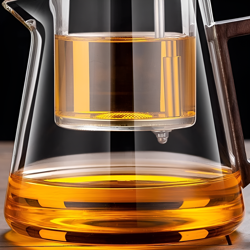 Transparente Teekanne 1 Person