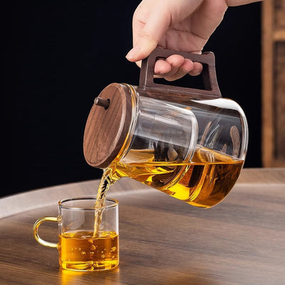 Transparente Teekanne 1 Person