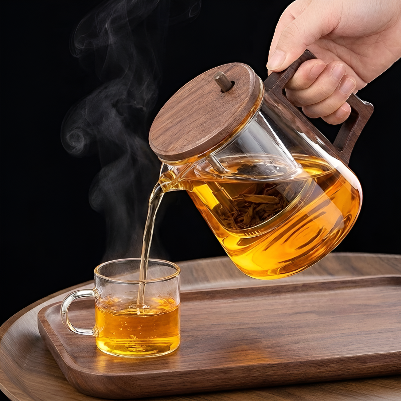 Transparente Teekanne 1 Person