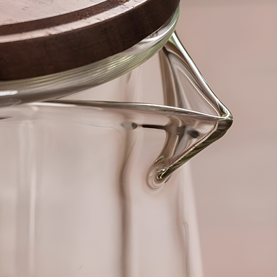 Transparente Teekanne 1 Person