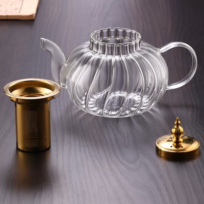 Transparente Teekanne 1l