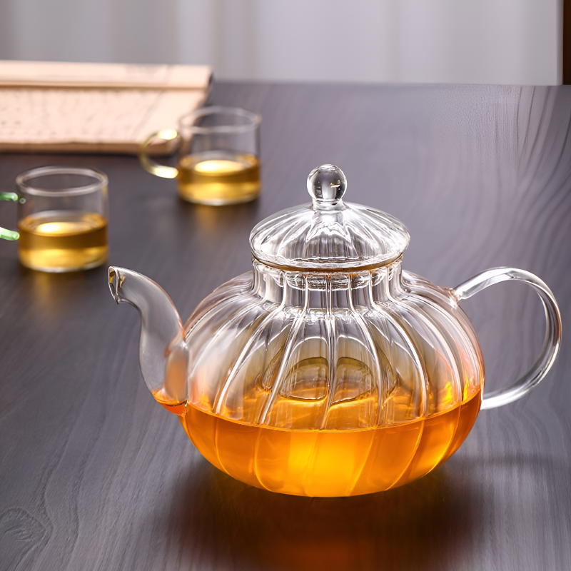 Transparente Teekanne 1l