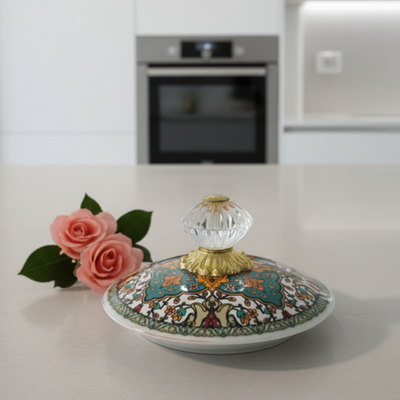 Türkische grüne Teekanne