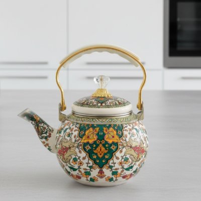 Türkische grüne Teekanne