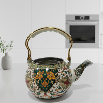 Türkische grüne Teekanne
