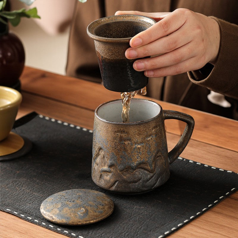 Vintage Teetasse mit Sieb