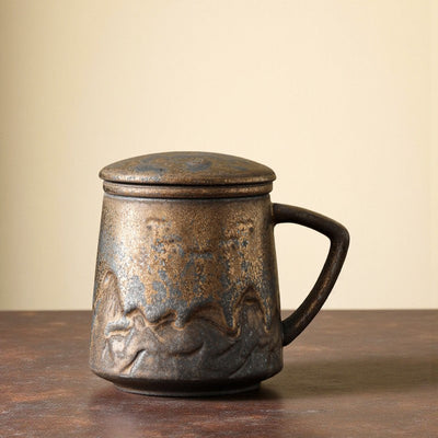 Vintage Teetasse mit Sieb