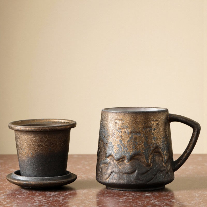 Vintage Teetasse mit Sieb