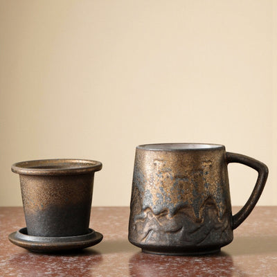 Vintage Teetasse mit Sieb