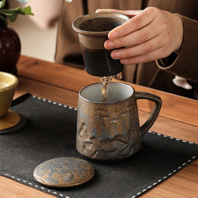 Vintage Teetasse mit Sieb