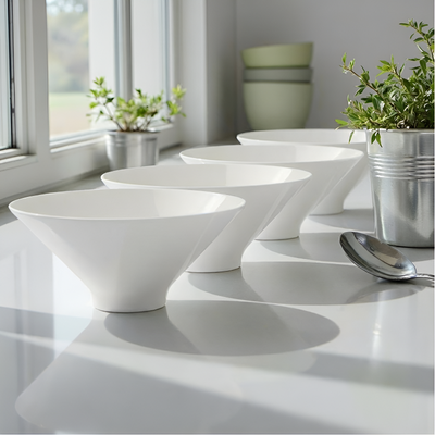 Weiße Feinporzellan-Teekanne