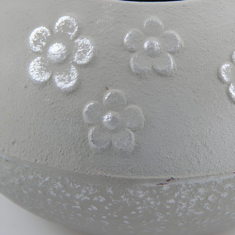 Weiße Gusseisen-Teekanne