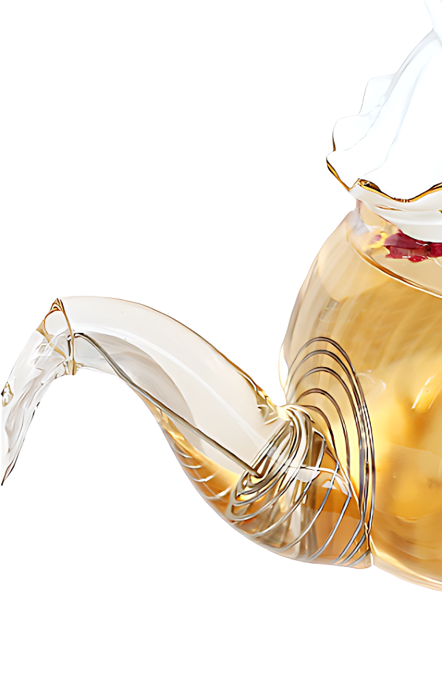 Weiße Keramik-Teekanne