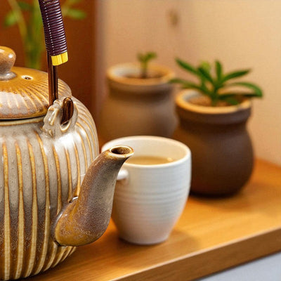 Zeitgenössische Keramik Teekanne