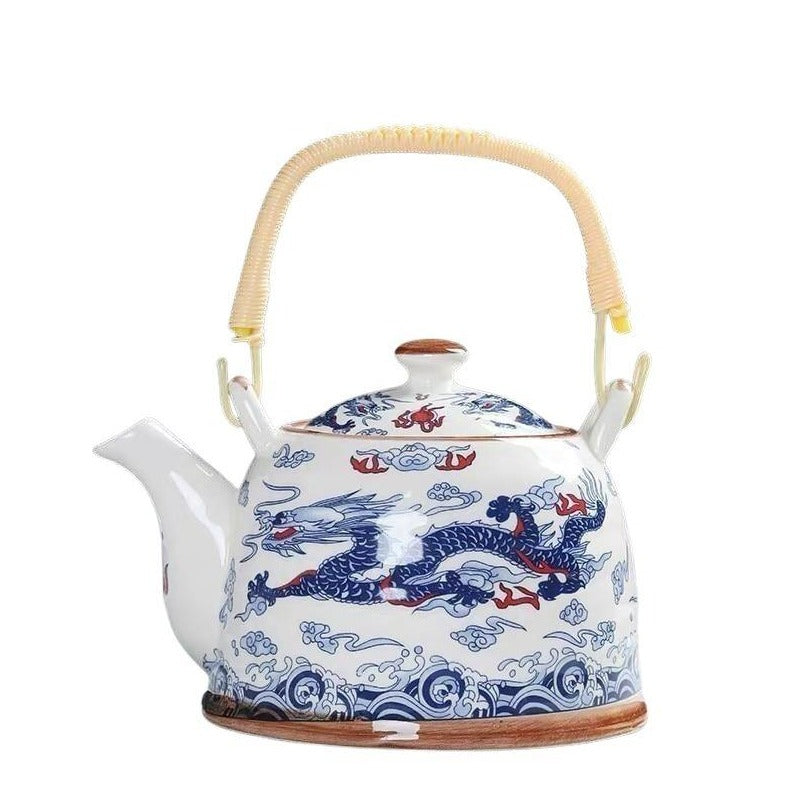 Keramik Teekanne Blau