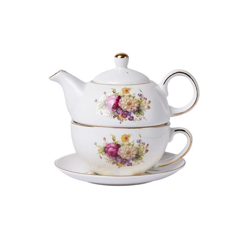 Rustikale Teekannen Mit Tassen