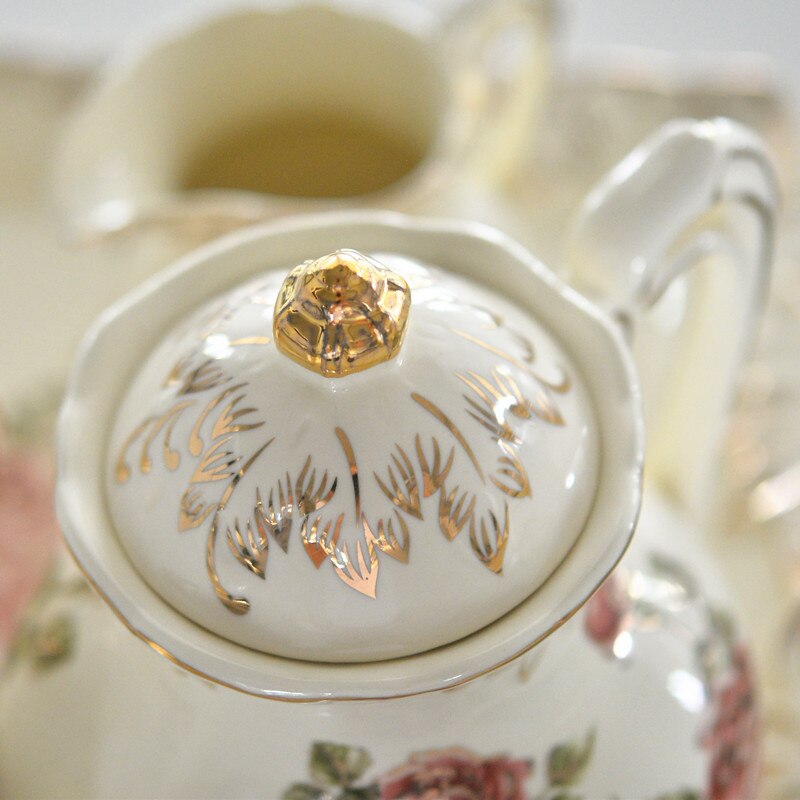 Schöne Alte Porzellan Teekanne