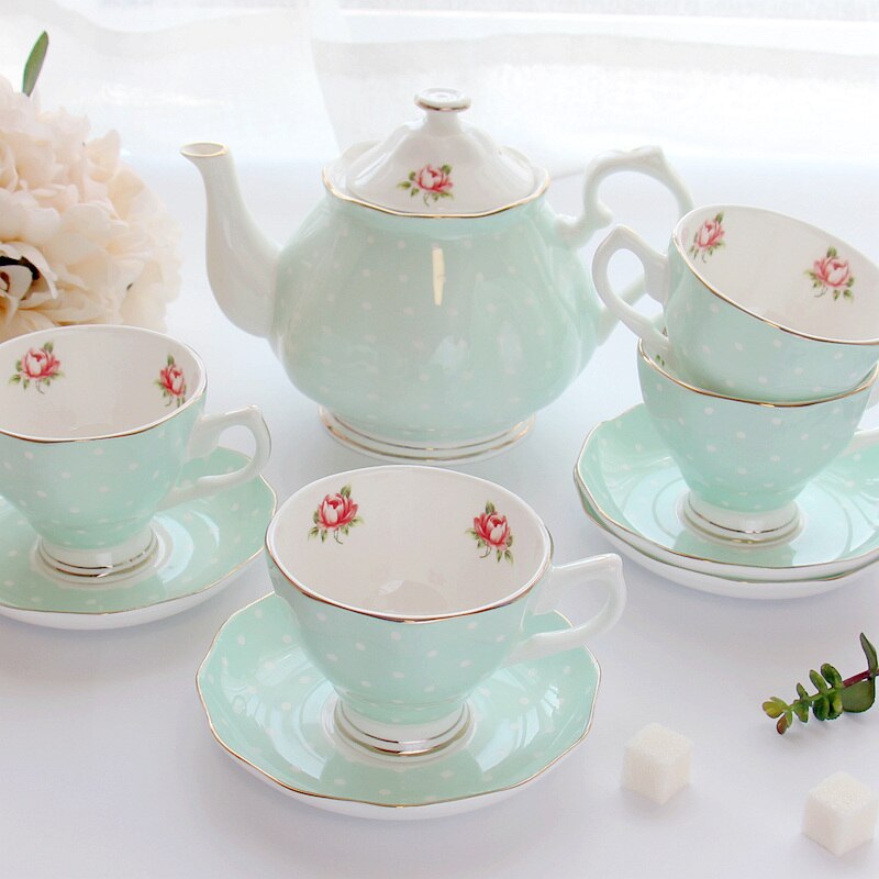 Teekanne Porzellan Rosen