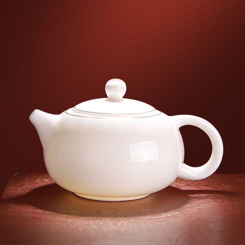 Teekanne Weiß Keramik