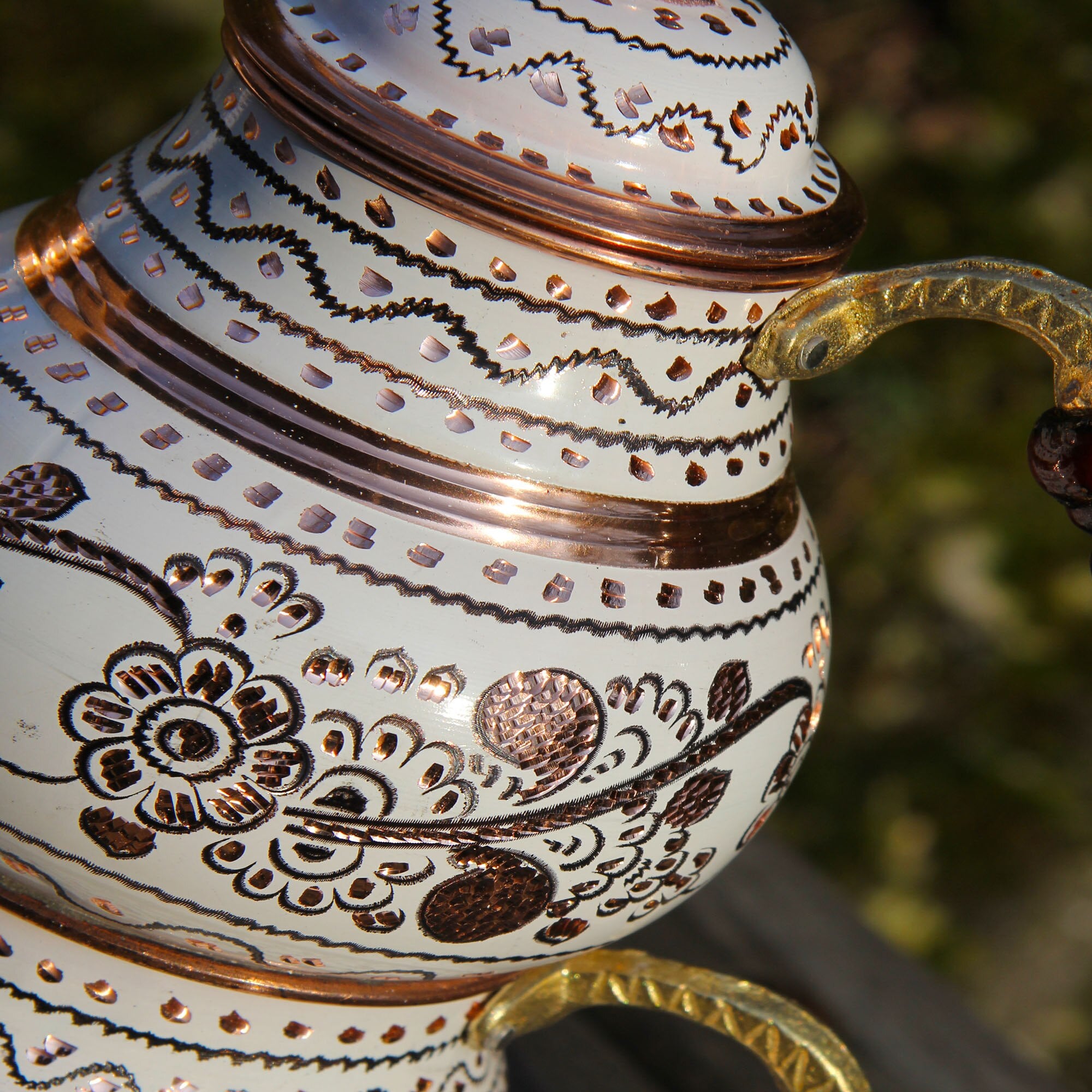 Türkische Teekanne Gold